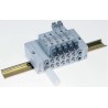 SMC SX5000 Series 5 Station JIS Manifold End Base for Use with SY5000 Solenoid Valve SX5000