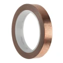 3M 1245 Conductive Metallic Tape Copper Foil Backing 19mm x 16m Acrylic Adhesive 130°C T124519