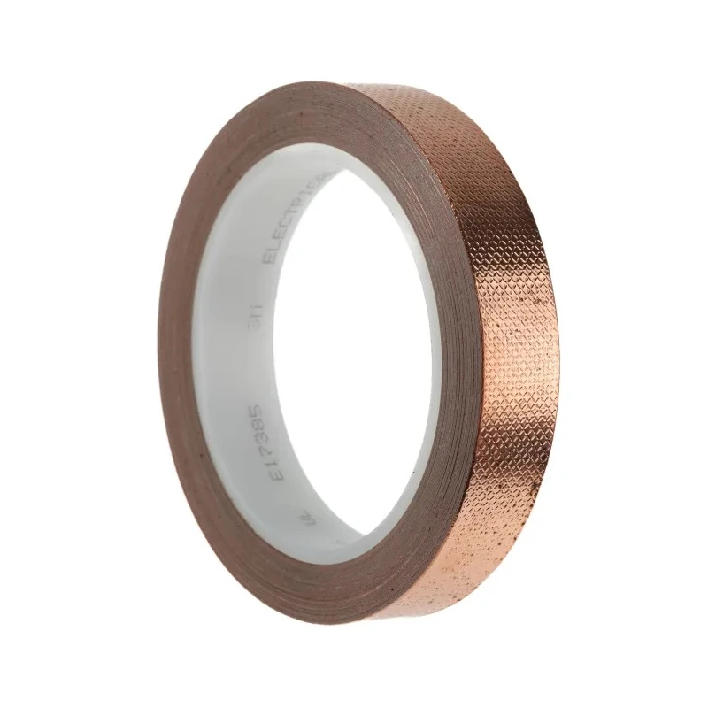 3M 1245 Conductive Metallic Tape Copper Foil Backing 19mm x 16m Acrylic Adhesive 130°C T124519