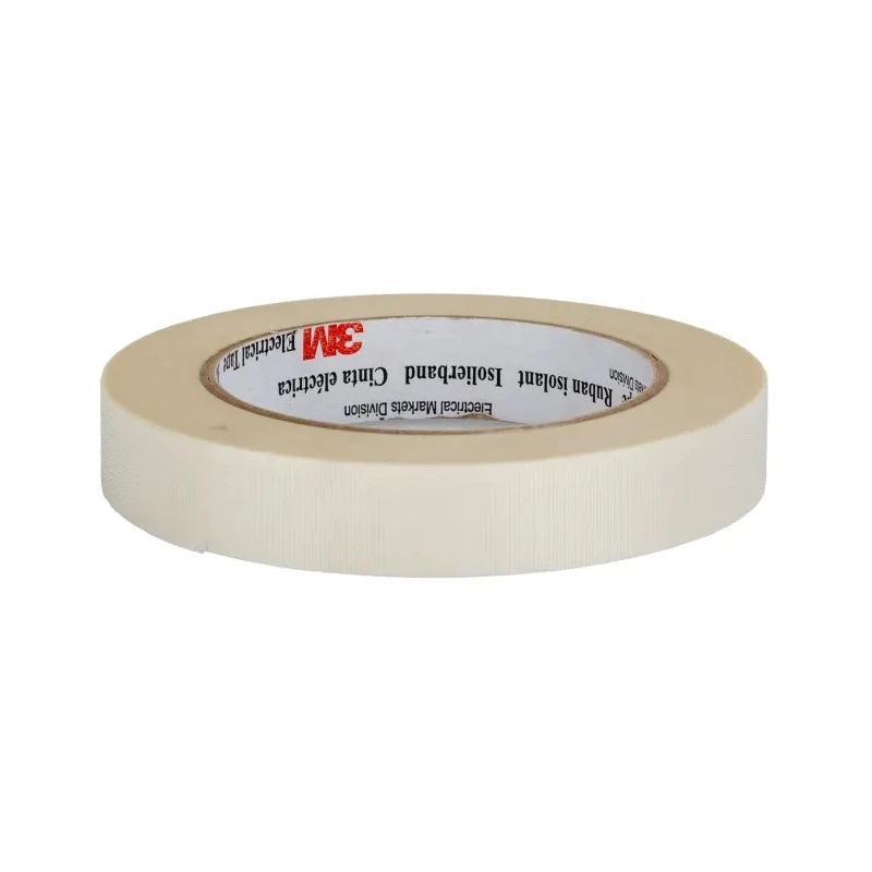 3M Scotch 69 Cloth Tape White Glass Cloth Backing 30mm x 33m Silicone Adhesive Heat Resistant up to 200°C T6930