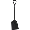 Vikan Square Shovel Polypropylene Blade Width 271 mm Handle Length 1040 mm Black 56259