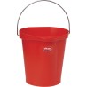 Vikan 12L Stainless Steel Polypropylene Red Bucket with Handle 56864
