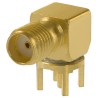 Cinch SMA Series Coaxial Connector PCB Female SMA, 50 Ω, Right Angle Body Solder 142-0701-301
