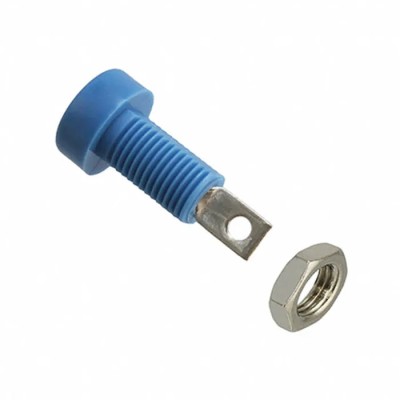 Cinch Blue Female Banana Socket 4 mm Connector 3.5kV 15A Tin Plating 108-0910-001