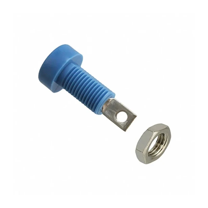 Cinch Blue Female Banana Socket 4 mm Connector 3.5kV 15A Tin Plating 108-0910-001