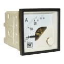Sifam Tinsley DE Analogue Panel Ammeter 100 A AC, 0.5 % Moving Iron EQ44-I1622N1CAW0ST