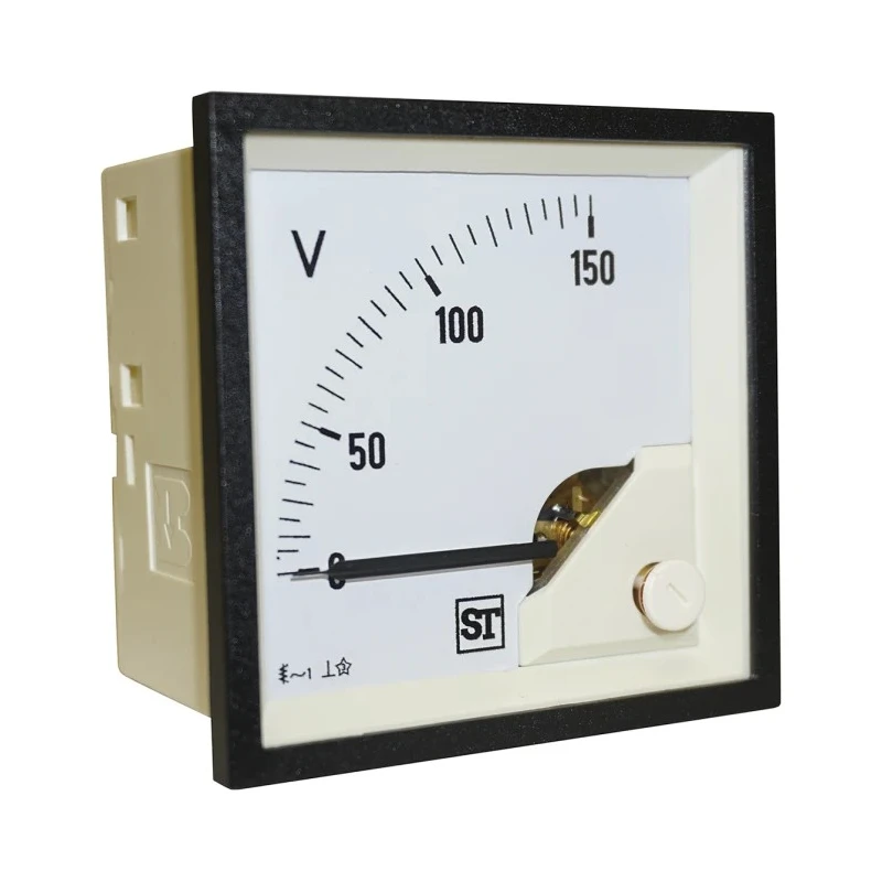 Sifam Tinsley Sigma Series Analogue Voltmeter AC 68 mm Cutout Size EQ74-V63X2N1CAW0ST