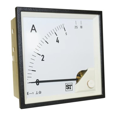 Sifam Tinsley Sigma Analogue Panel Ammeter 5 A AC, 96 mm x 96 mm Moving Iron EQ94-I1122N1CAW0ST