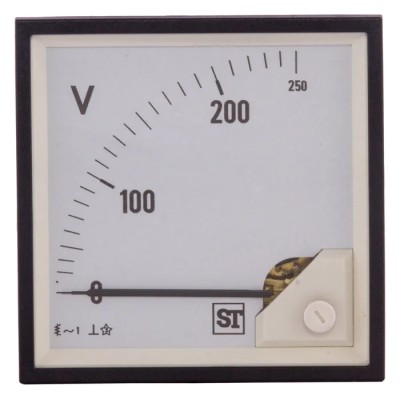 Sifam Tinsley Sigma Series Analogue Voltmeter AC 92 mm Cutout EQ94-V67X2N1CAW0ST