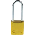 ABUS Steel, Aluminium Safety Padlock Keyed, 4.4 mm Shackle Diameter, 50 mm Length, Yellow Body 1814