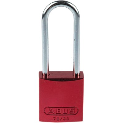 ABUS Steel and Aluminium Key Safety Padlock Weatherproof 4.4 mm Shackle Diameter, 32.2 mm Body Width 1808