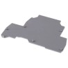 Entrelec FEM Series Grey Polyamide End Cover for DIN Rail Terminal Blocks 1SNA116913R0700