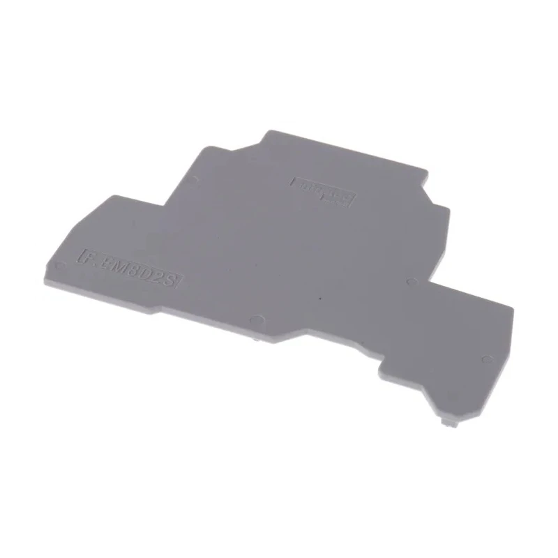 Entrelec FEM Series Grey Polyamide End Cover for DIN Rail Terminal Blocks 1SNA116913R0700