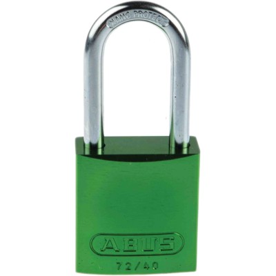 ABUS Key Aluminium Steel Safety Padlock Weatherproof 6.5 mm Shackle, 39 mm Body 43606
