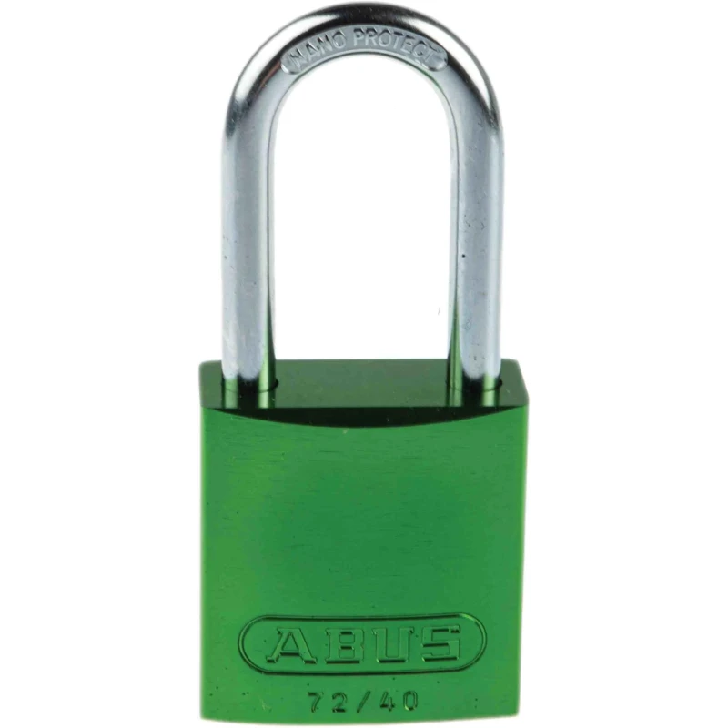 ABUS Key Aluminium Steel Safety Padlock Weatherproof 6.5 mm Shackle, 39 mm Body 43606