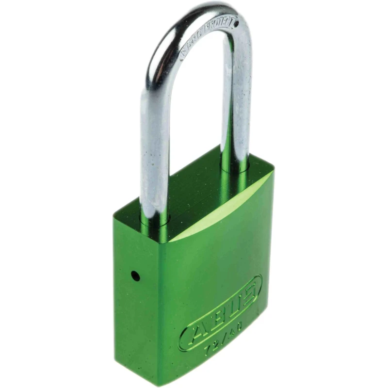 ABUS Key Aluminium Steel Safety Padlock Weatherproof 6.5 mm Shackle, 39 mm Body 43606