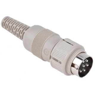 Hirschmann MAS 6 Pole Straight Standard DIN Plug DIN 45322, 4A Current, 34 V AC/DC, IP30, Screw Lock 930966517 MAS 6100
