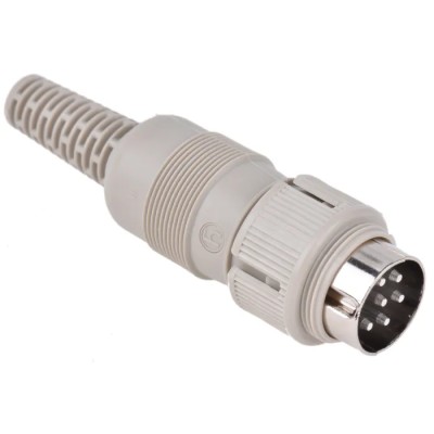 Hirschmann MAS 6 Pole Straight Standard DIN Plug DIN 45322, 4A Current, 34 V AC/DC, IP30, Screw Lock 930966517 MAS 6100