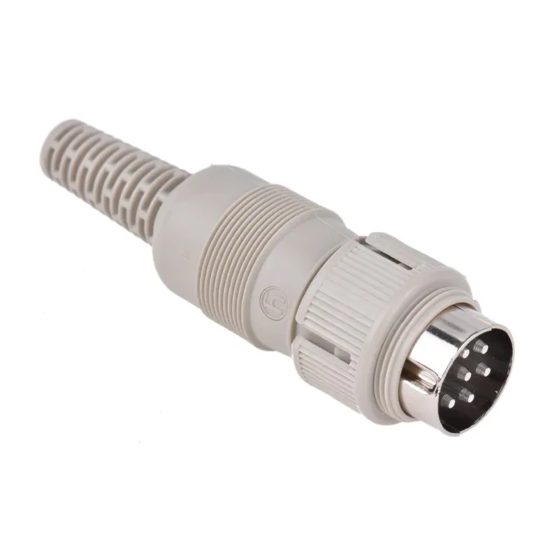 Hirschmann MAS 6 Pole Straight Standard DIN Plug DIN 45322, 4A Current, 34 V AC/DC, IP30, Screw Lock 930966517 MAS 6100