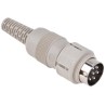 Hirschmann MAS 6 Pole Straight Standard DIN Plug DIN 45322, 4A Current, 34 V AC/DC, IP30, Screw Lock 930966517 MAS 6100