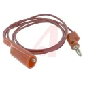 Mueller Electric Crocodile Clip Lead 10A, 300V, Red, 900 mm Lead Length BU-2030-A-36-2