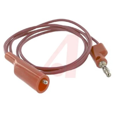 Mueller Electric Crocodile Clip Lead 10A, 300V, Red, 900 mm Lead Length BU-2030-A-36-2