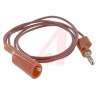 Mueller Electric Crocodile Clip Lead 10A, 300V, Red, 900 mm Lead Length BU-2030-A-36-2