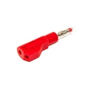 Mueller Electric Red Male Banana Plug, 4 mm Connector, Solder Termination, 1kV, 20A BU-32614-2