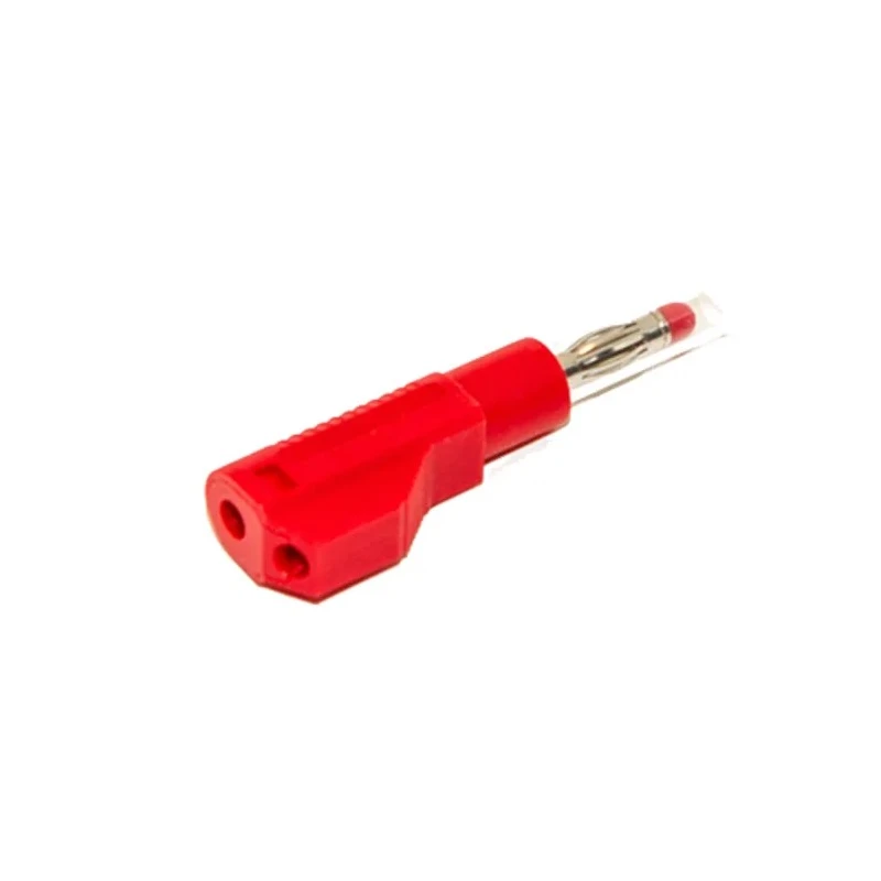 Mueller Electric Red Male Banana Plug, 4 mm Connector, Solder Termination, 1kV, 20A BU-32614-2