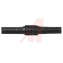 Mueller Electric Black Female Banana Coupler with Brass Contacts, Nickel Plated, 15A, 1kV BU-32601-0