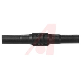 Mueller Electric Black Female Banana Coupler with Brass Contacts, Nickel Plated, 15A, 1kV BU-32601-0