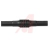 Mueller Electric Black Female Banana Coupler with Brass Contacts, Nickel Plated, 15A, 1kV BU-32601-0