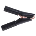 Mueller Electric Black Crocodile Clip, Beryllium Copper Plated Steel Contact, 50A Insulated BU-46A-0L