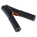 Mueller Electric Black Crocodile Clip, Beryllium Copper Plated Steel Contact, 50A Insulated BU-46A-0L
