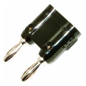Mueller Electric Black Male Banana Plug 4 mm Connector 5 kV 15 A Nickel Plating BU-P1330-0