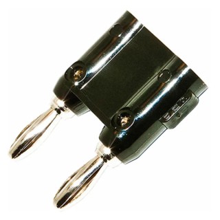 Mueller Electric Black Male Banana Plug 4 mm Connector 5 kV 15 A Nickel Plating BU-P1330-0