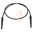 Mueller Electric 4 mm Connector Test Lead Black 300mm Lead Length 20A 1kV BU-P4911A-12-0