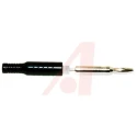 Mueller Electric Black Male Banana Plug, 4 mm Connector, 1500V DC, 15A, Nickel Plating BU-P5169-0