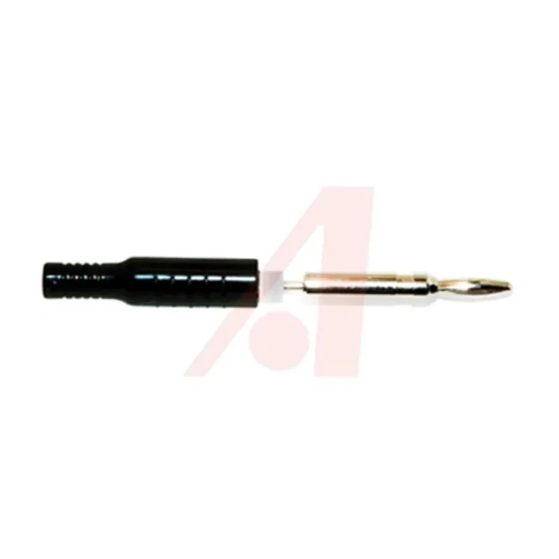 Mueller Electric Black Male Banana Plug, 4 mm Connector, 1500V DC, 15A, Nickel Plating BU-P5169-0