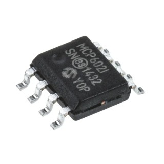 Microchip Operational Amplifier 2.8 MHz, 8-Pin SOIC, 3V-5V, 30mA Output Current MCP602-I/SN
