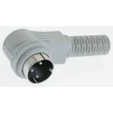 Hirschmann MAWI 5 Pole Right Angle Standard DIN Plug, DIN 41524, 4A, 34 V AC/DC, IP30, Screw Lock 932909117 MAWI 5100 S