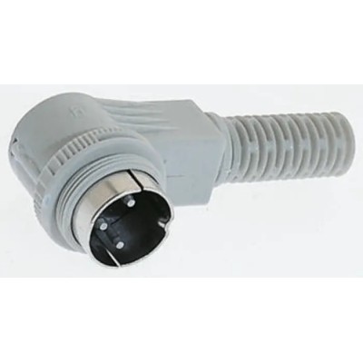 Hirschmann MAWI 5 Pole Right Angle Standard DIN Plug, DIN 41524, 4A, 34 V AC/DC, IP30, Screw Lock 932909117 MAWI 5100 S