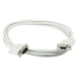 Roline Male D-Sub 9-Pin to Female DB9 Serial Cable, 3 m Length, Polyvinyl Chloride Jacket 11.01.6230-50