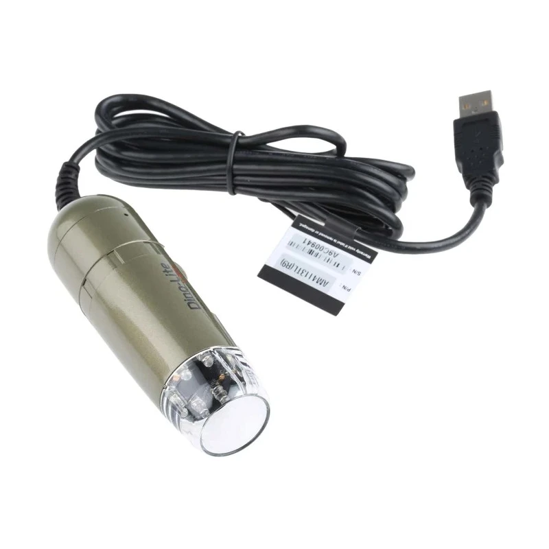 Dinolite Dino-Lite Premier USB Digital Microscope, 20x to 90x Magnification, 1280 x 1024 Pixels, White LED AM4113TL