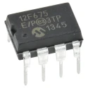 Microchip 8-Bit PIC12F675-E/P Microcontroller 20 MHz 1.75kB FLASH 8-Pin PDIP