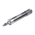 SMC 100 mm Pneumatic Piston Rod Cylinder Aluminium Alloy Body Double Acting Band Mount CDJ2