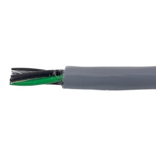 Alpha Wire Ecogen Ecoflex PUR Control Cable, 4 Cores, 3.33mm² 12 AWG, Unscreened, 30 m, Grey Modified 80061 SL005