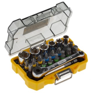 DeWALT Pozidriv Phillips Slotted Screwdriver Bit Set 24 Pieces DT71516-QZ