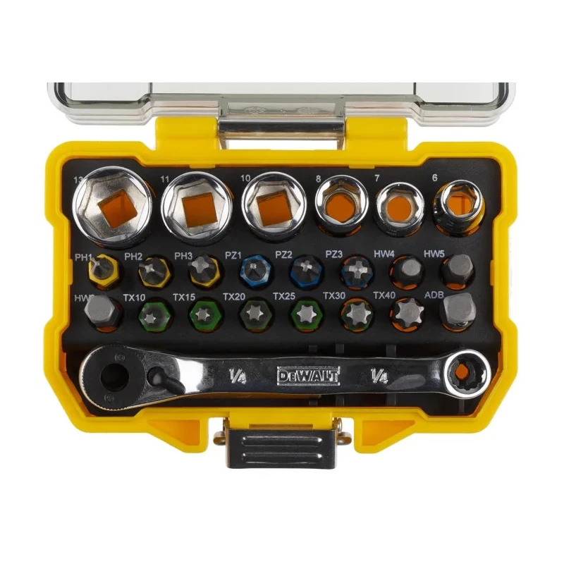 DeWALT Pozidriv Phillips Slotted Screwdriver Bit Set 24 Pieces DT71516-QZ