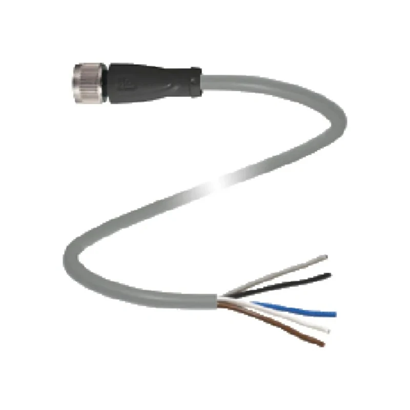 Pepperl + Fuchs Sensor Actuator Cable Female 5 way Straight to 5 way Unterminated, 10 m Cable Length V15-G-10M-PUR